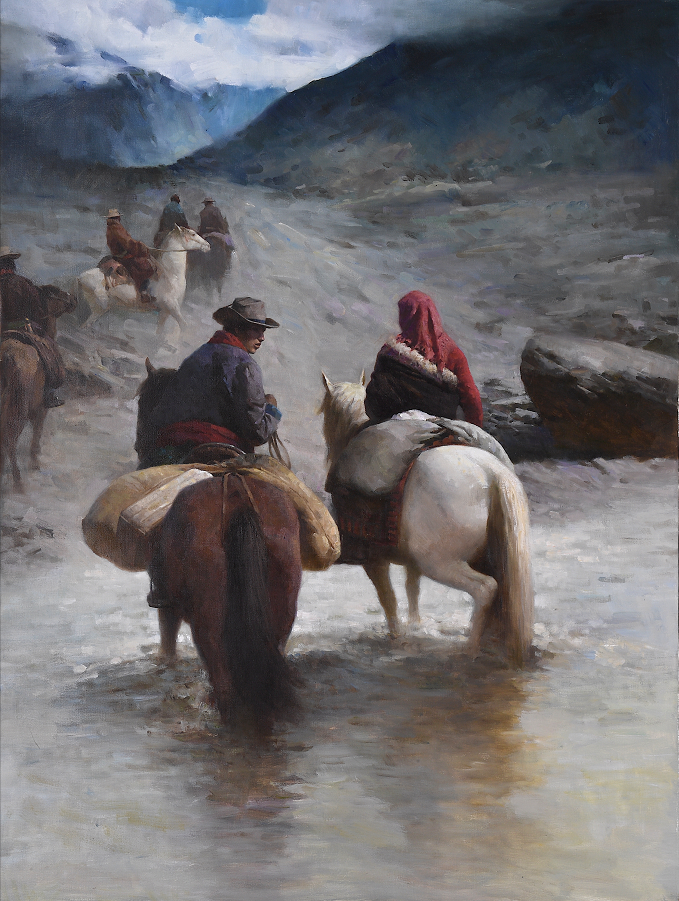 区础坚《涉水》.png